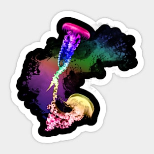 Rainbow Jellyfish Sticker